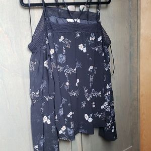Love stitch cold shoulder blouse